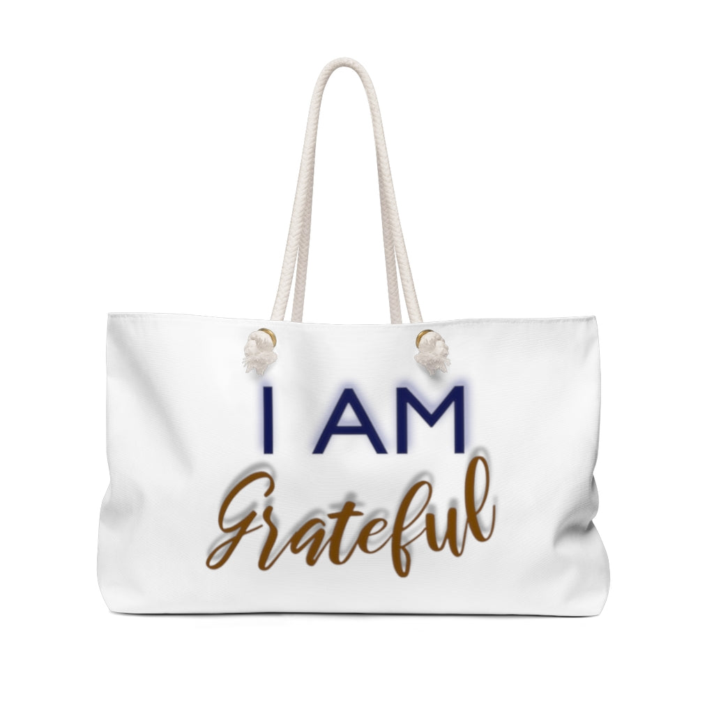 I AM GRATEFUL Weekender Bag