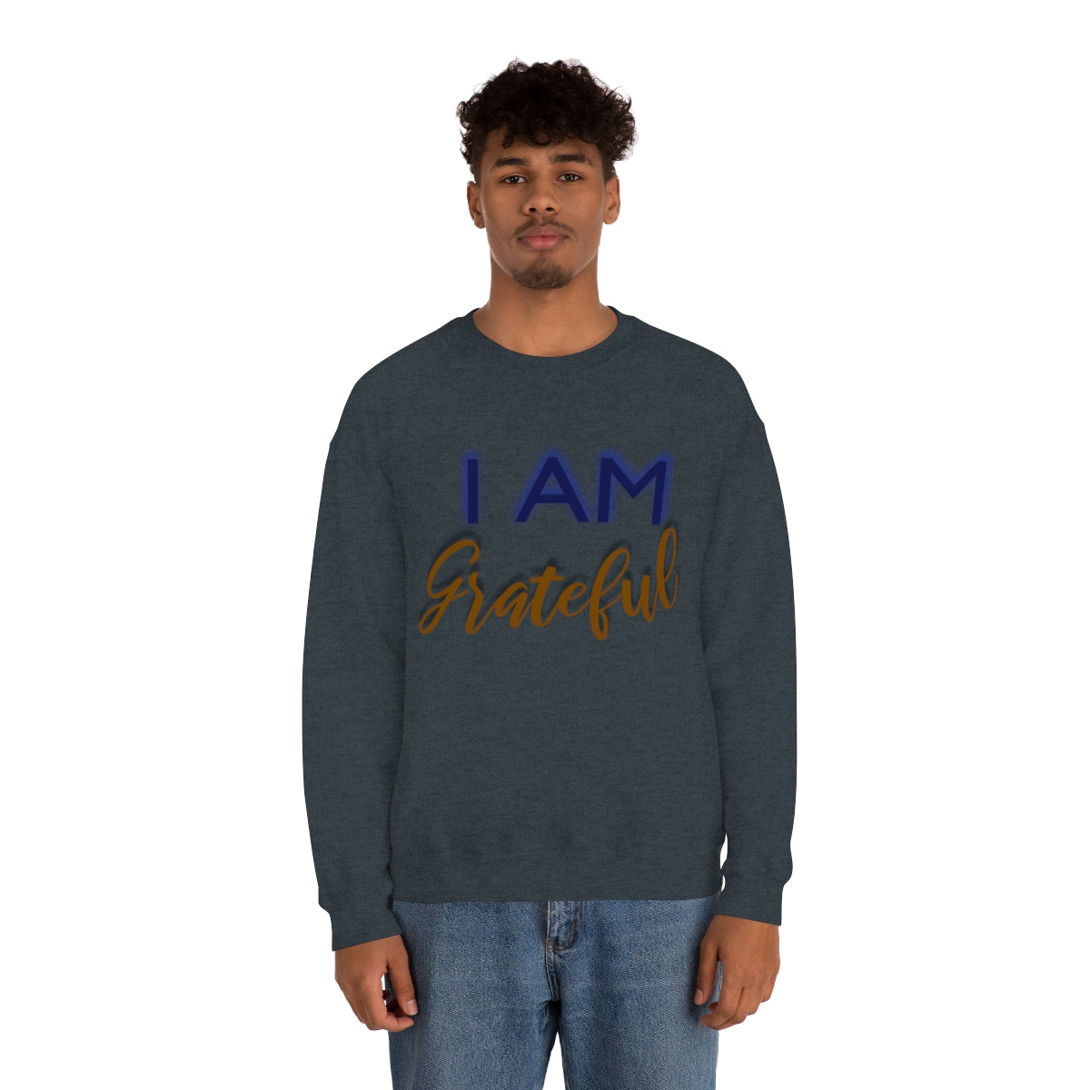 I AM GRATEFUL Unisex Crewneck Sweatshirt