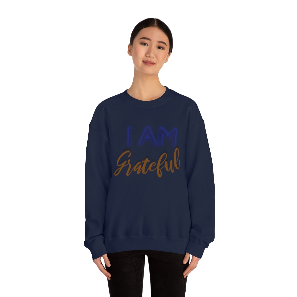 I AM GRATEFUL Unisex Crewneck Sweatshirt