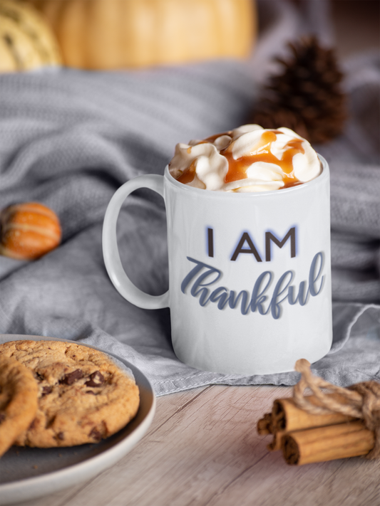 I AM THANKFUL Ceramic Mug 15oz