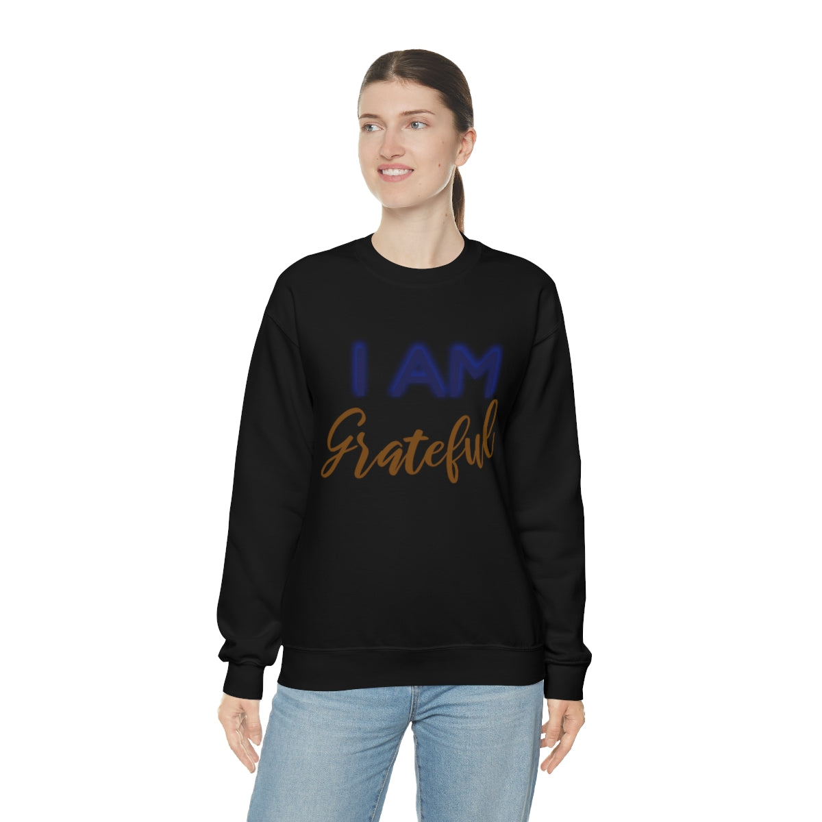 I AM GRATEFUL Unisex Crewneck Sweatshirt