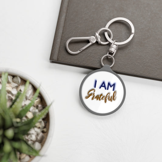 I AM GRATEFUL Keyring Tag