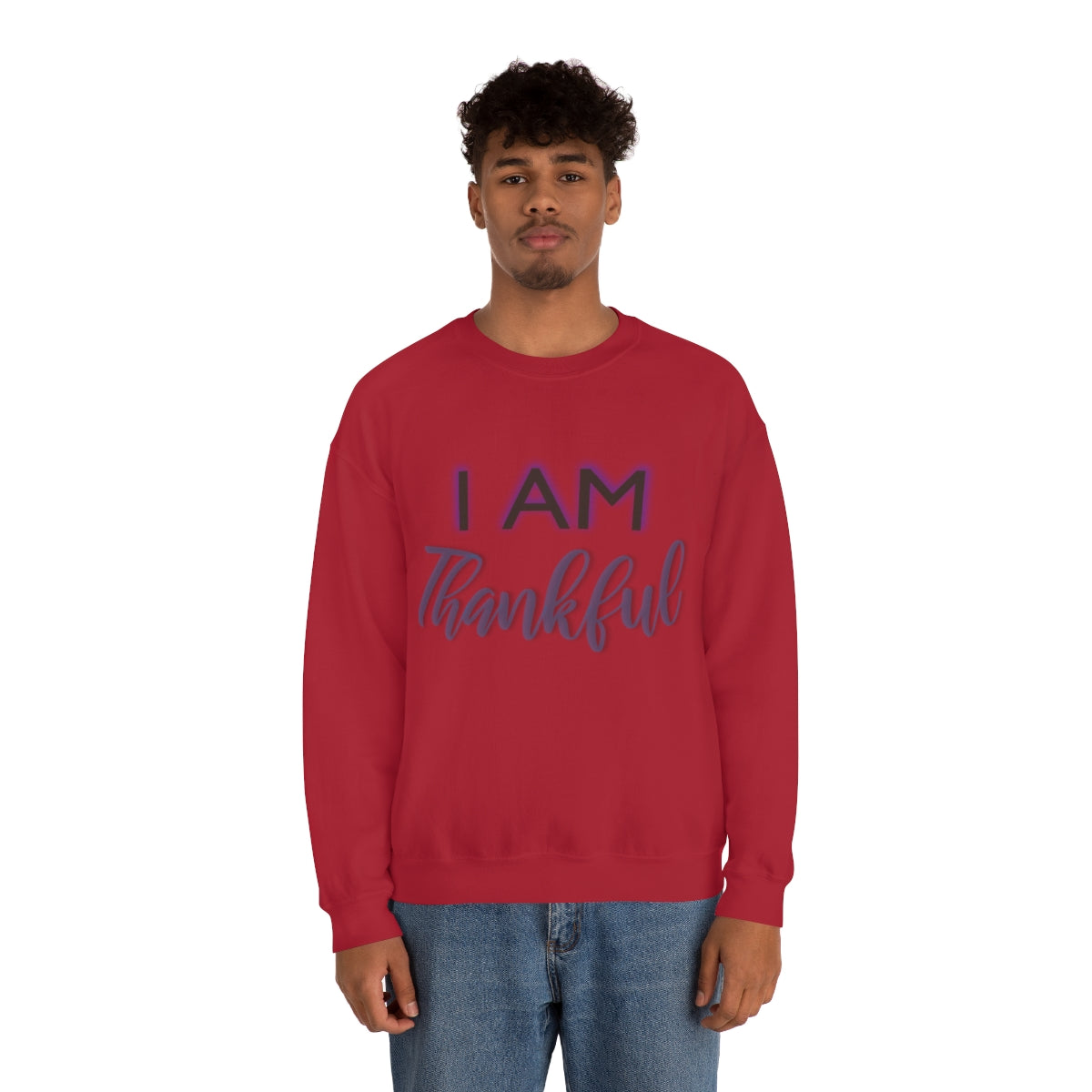 I AM THANKFUL Unisex Crewneck Sweatshirt