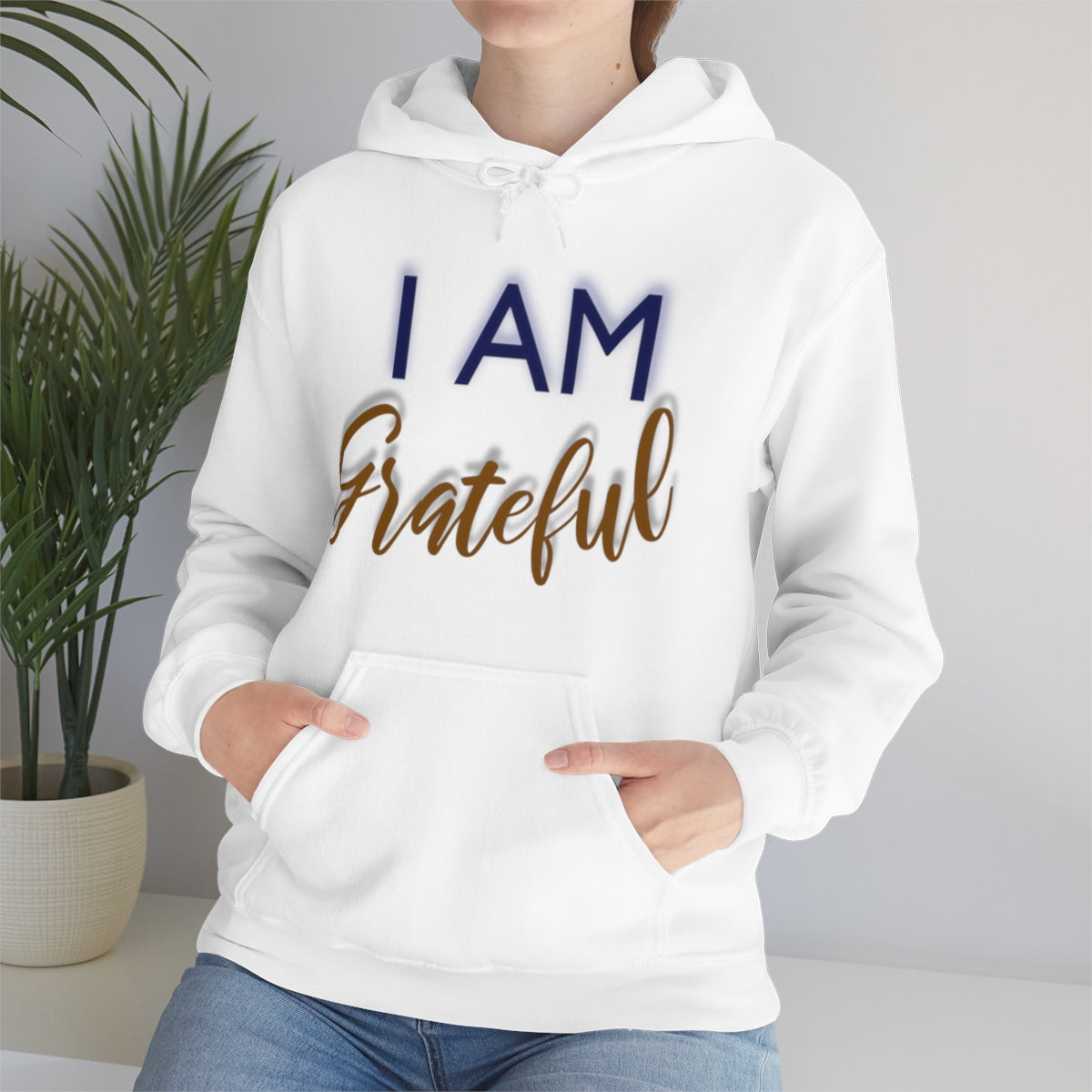 I AM GRATEFUL Unisex Hooded Sweatshirt