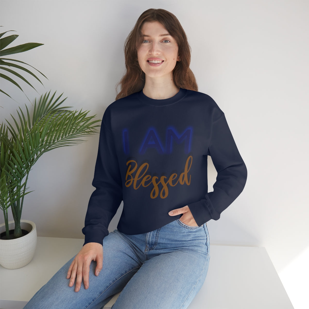 I AM BLESSED Unisex Crewneck Sweatshirt