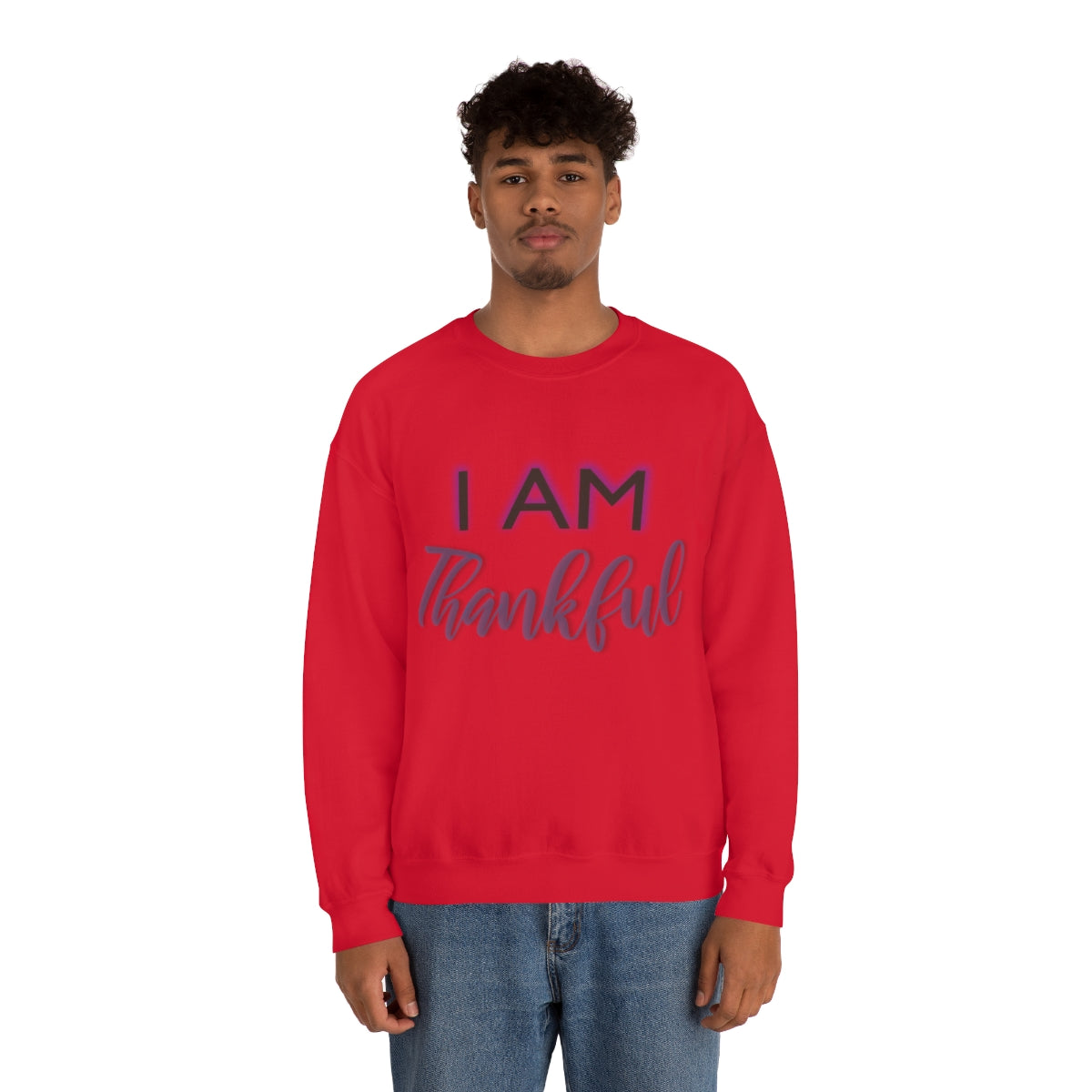 I AM THANKFUL Unisex Crewneck Sweatshirt