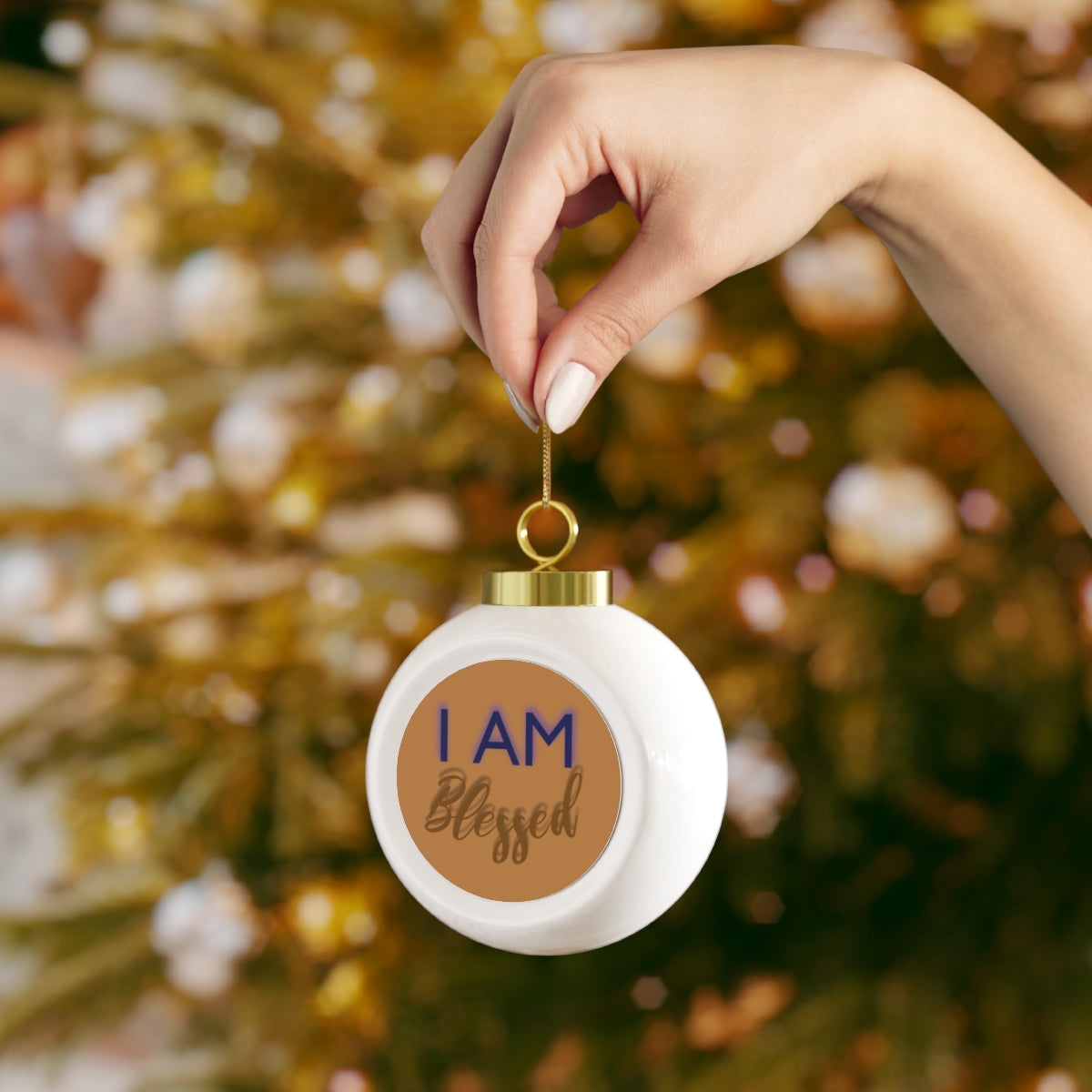 I AM Christmas Ball Ornament