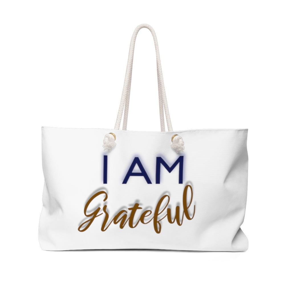 I AM GRATEFUL Weekender Bag