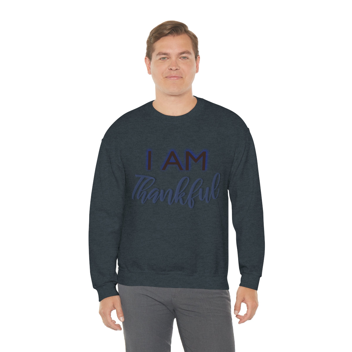 I AM THANKFUL Unisex Crewneck Sweatshirt