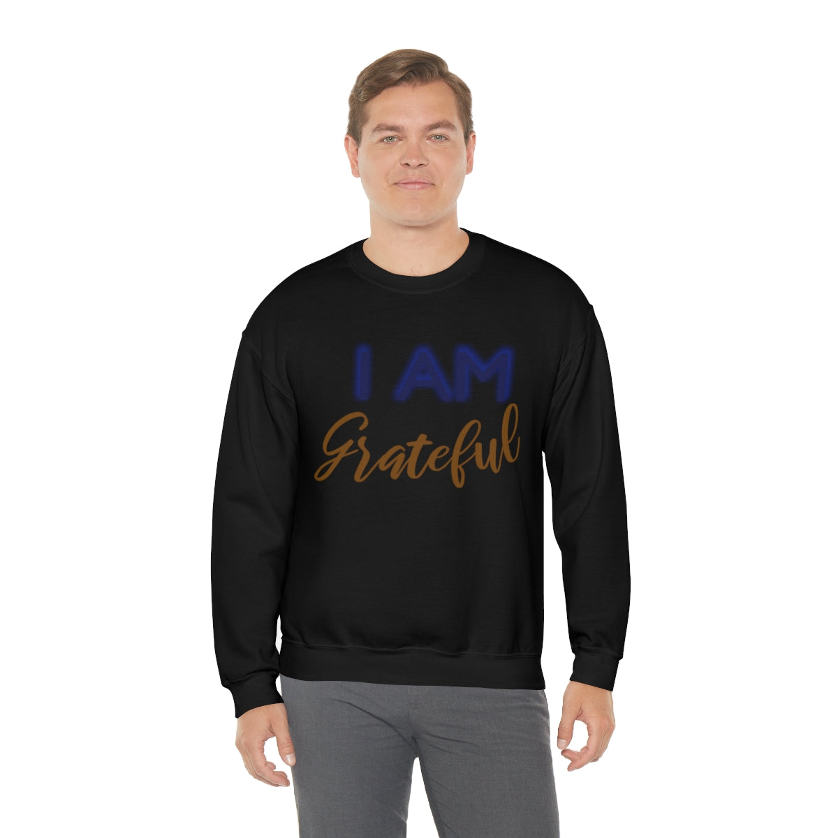 I AM GRATEFUL Unisex Crewneck Sweatshirt