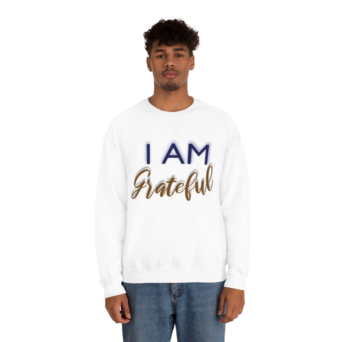 I AM GRATEFUL Unisex Crewneck Sweatshirt