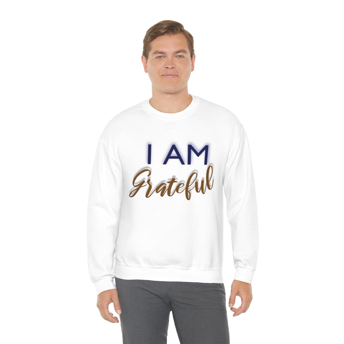 I AM GRATEFUL Unisex Crewneck Sweatshirt