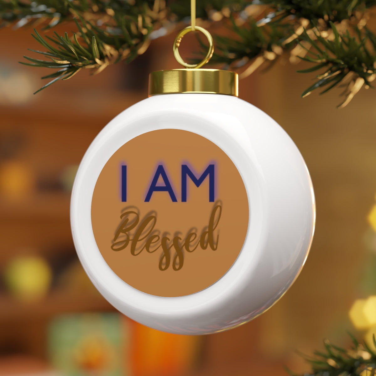 I AM Christmas Ball Ornament