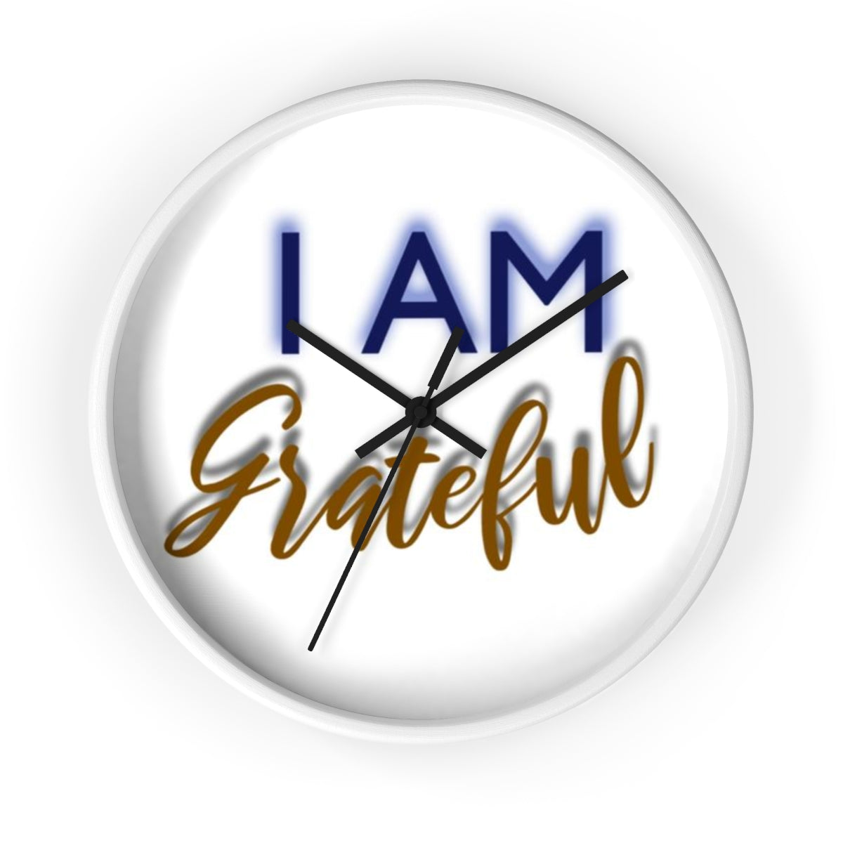 I AM GRATEFUL Wall clock