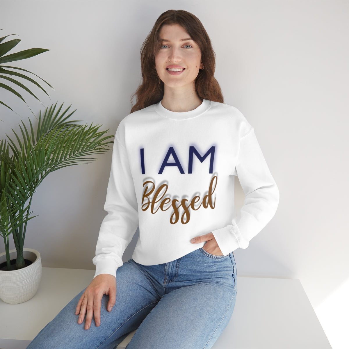 I AM BLESSED Unisex Crewneck Sweatshirt