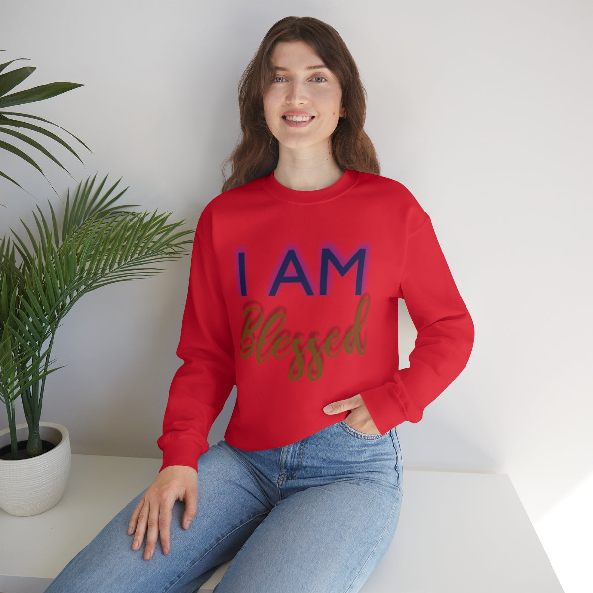 I AM BLESSED Unisex Crewneck Sweatshirt