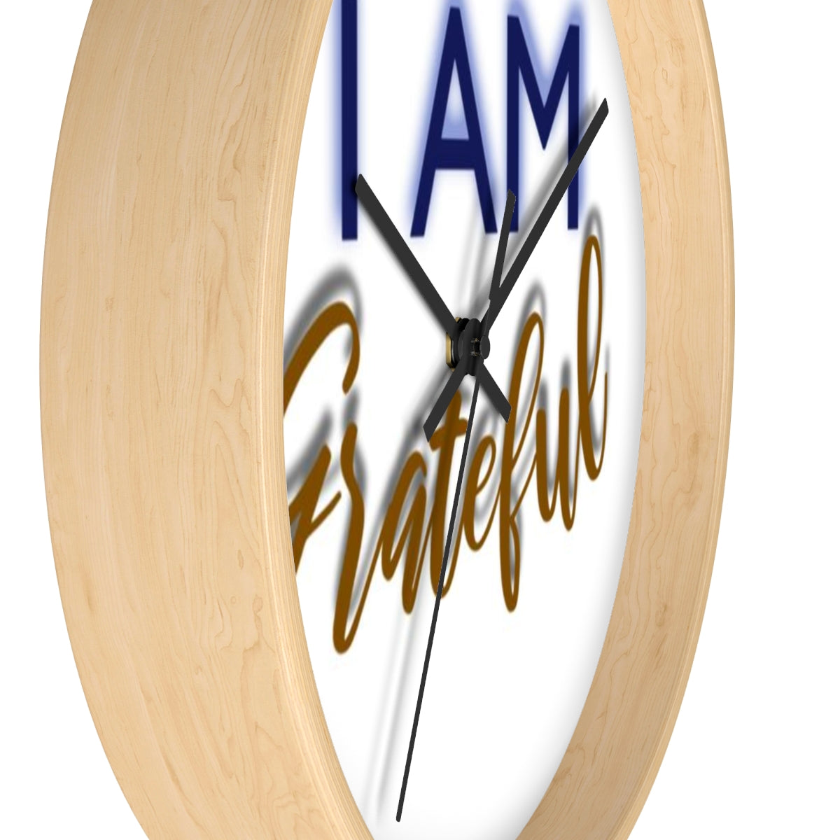 I AM GRATEFUL Wall clock