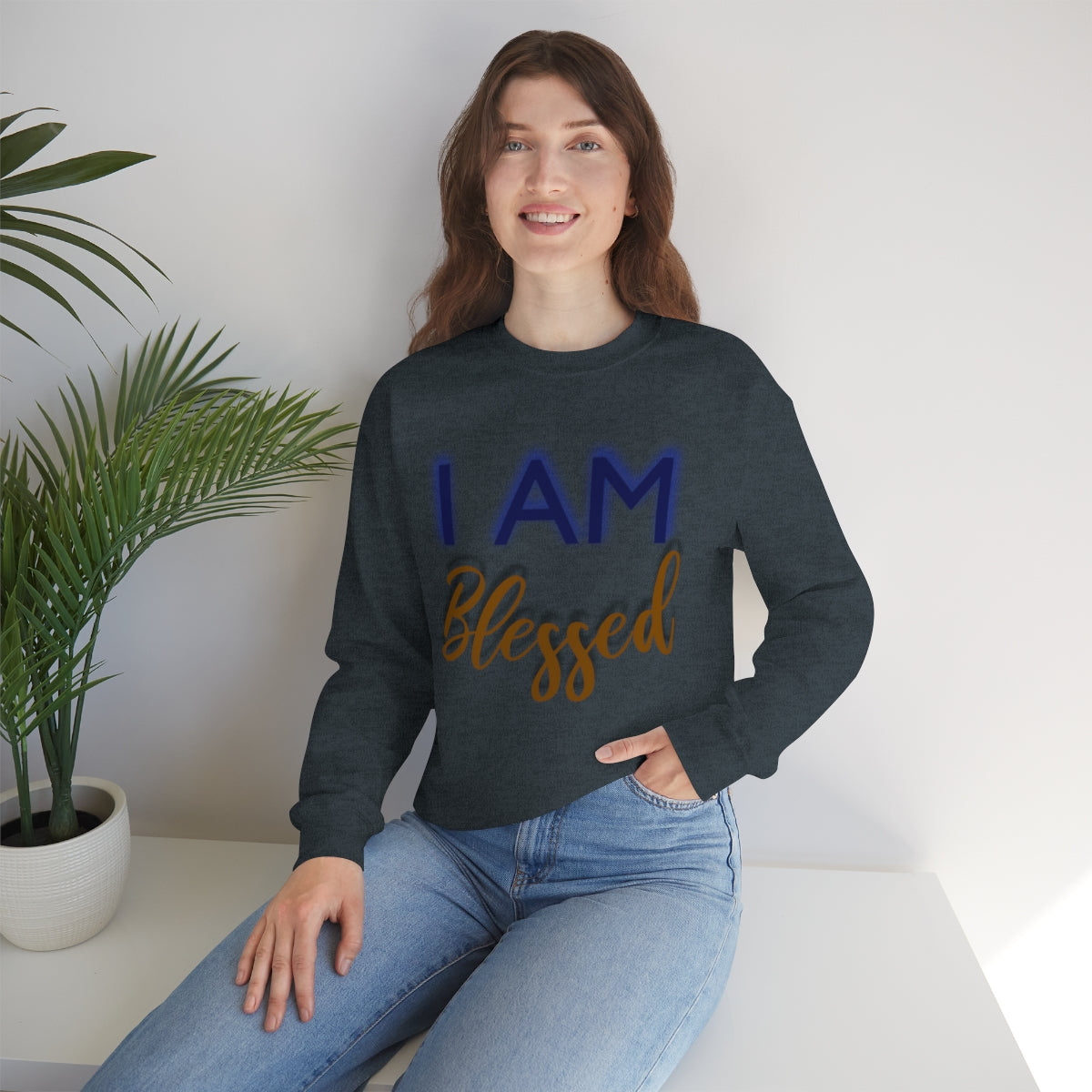 I AM BLESSED Unisex Crewneck Sweatshirt