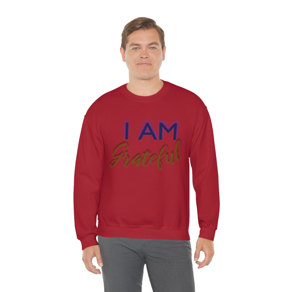 I AM GRATEFUL Unisex Crewneck Sweatshirt