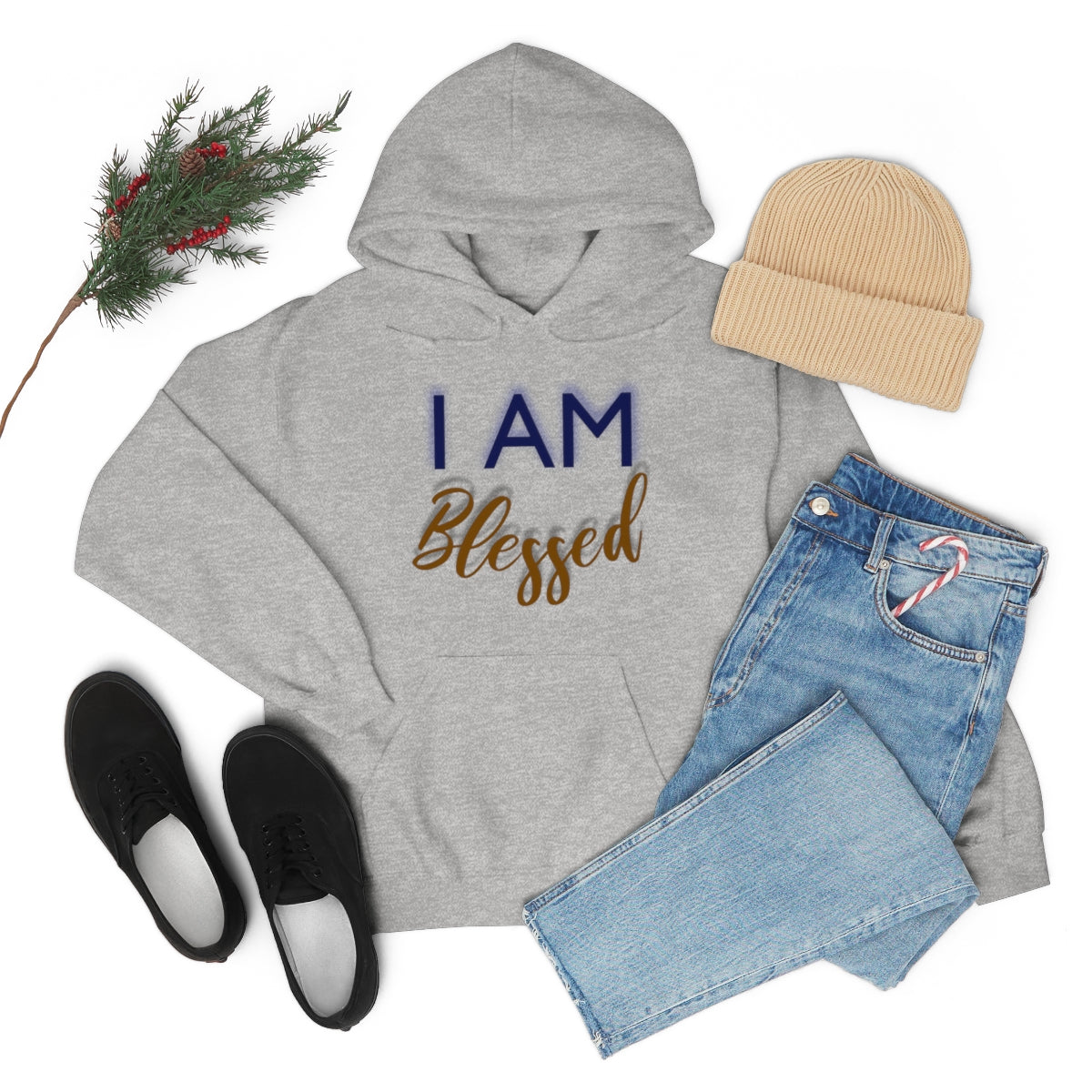 I AM BLESSED Unisex Hooded Sweatshirt