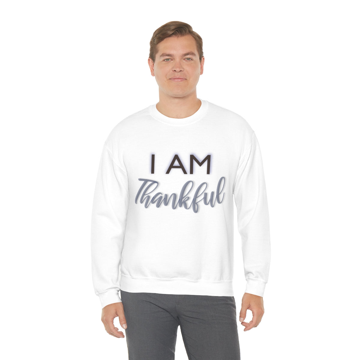 I AM THANKFUL Unisex Crewneck Sweatshirt