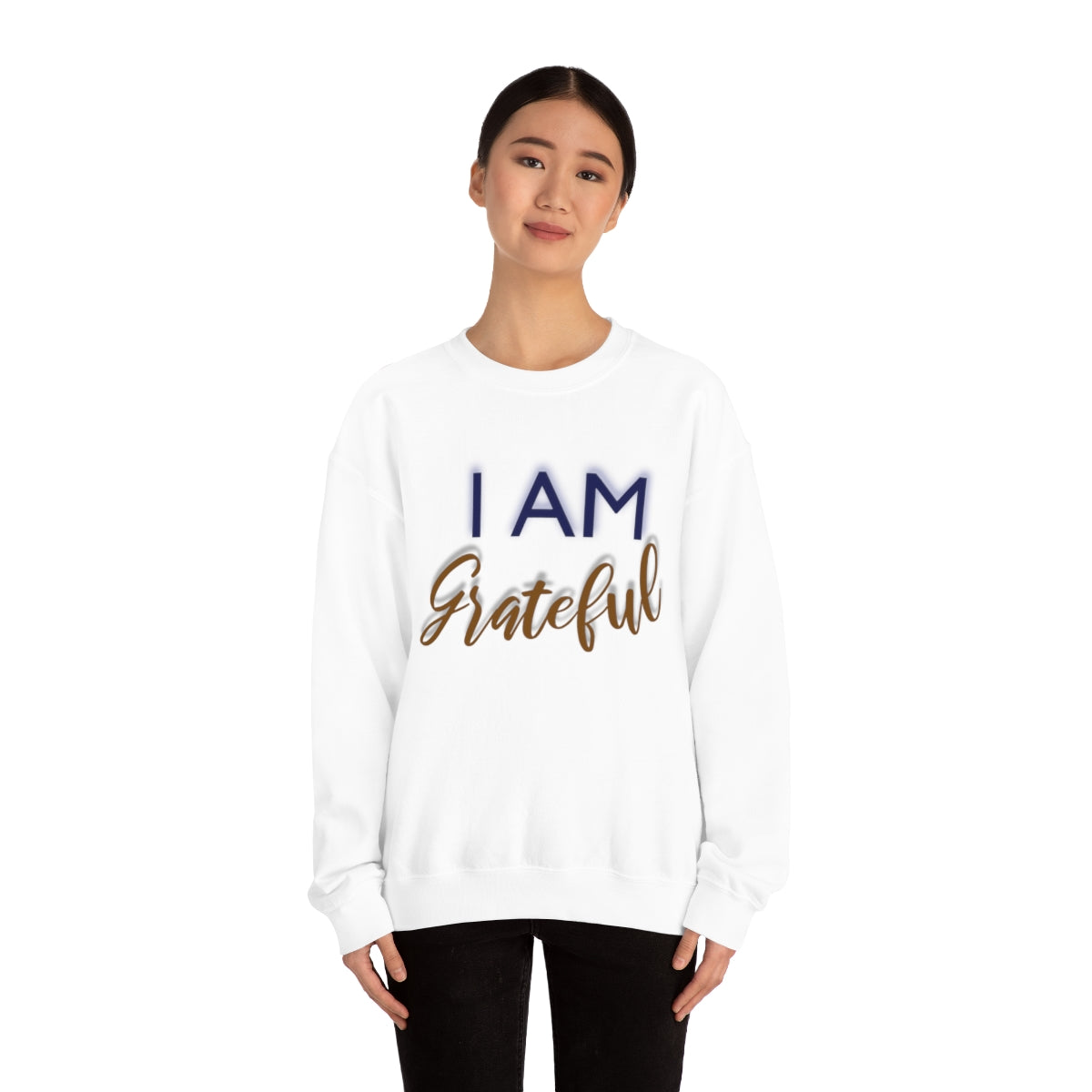 I AM GRATEFUL Unisex Crewneck Sweatshirt