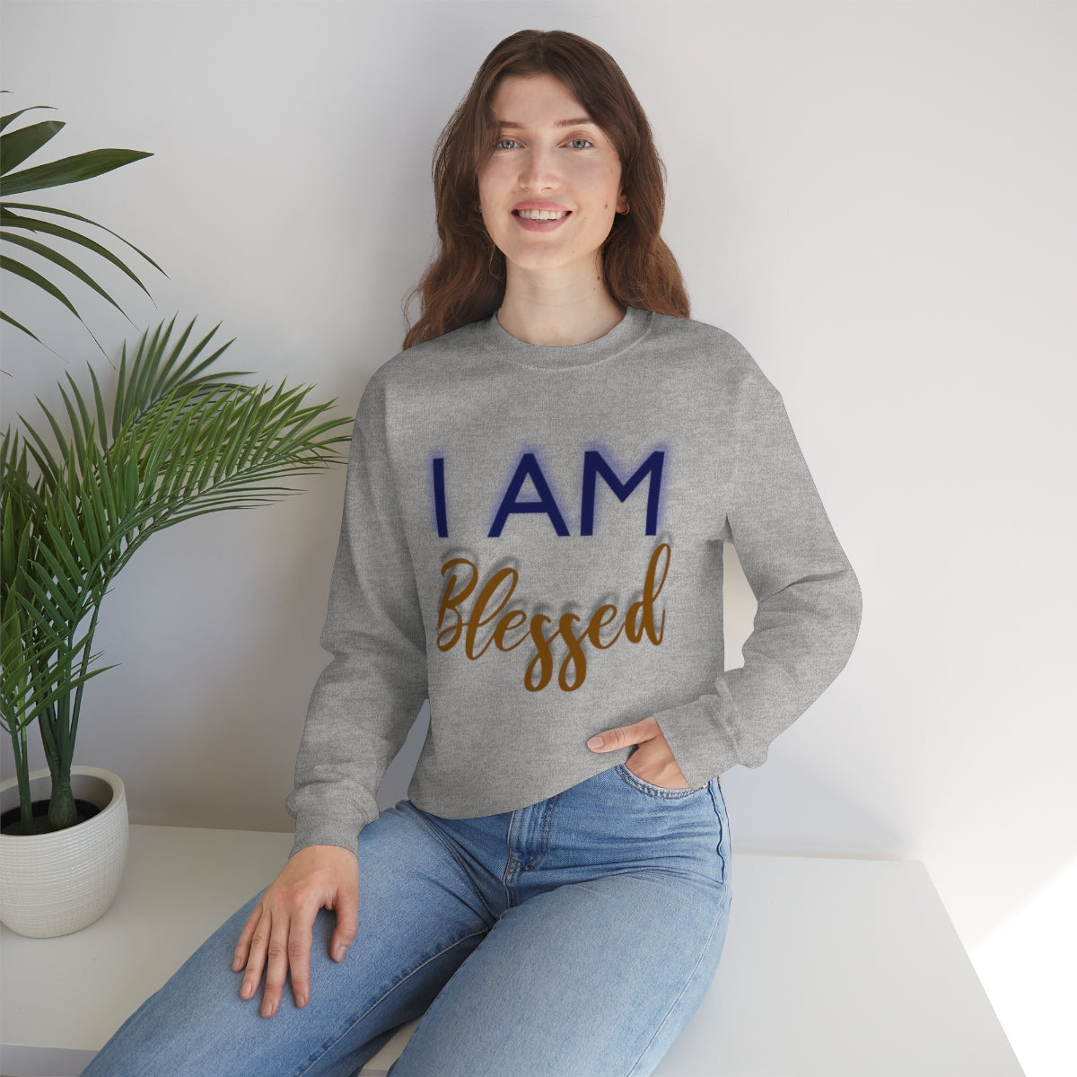 I AM BLESSED Unisex Crewneck Sweatshirt