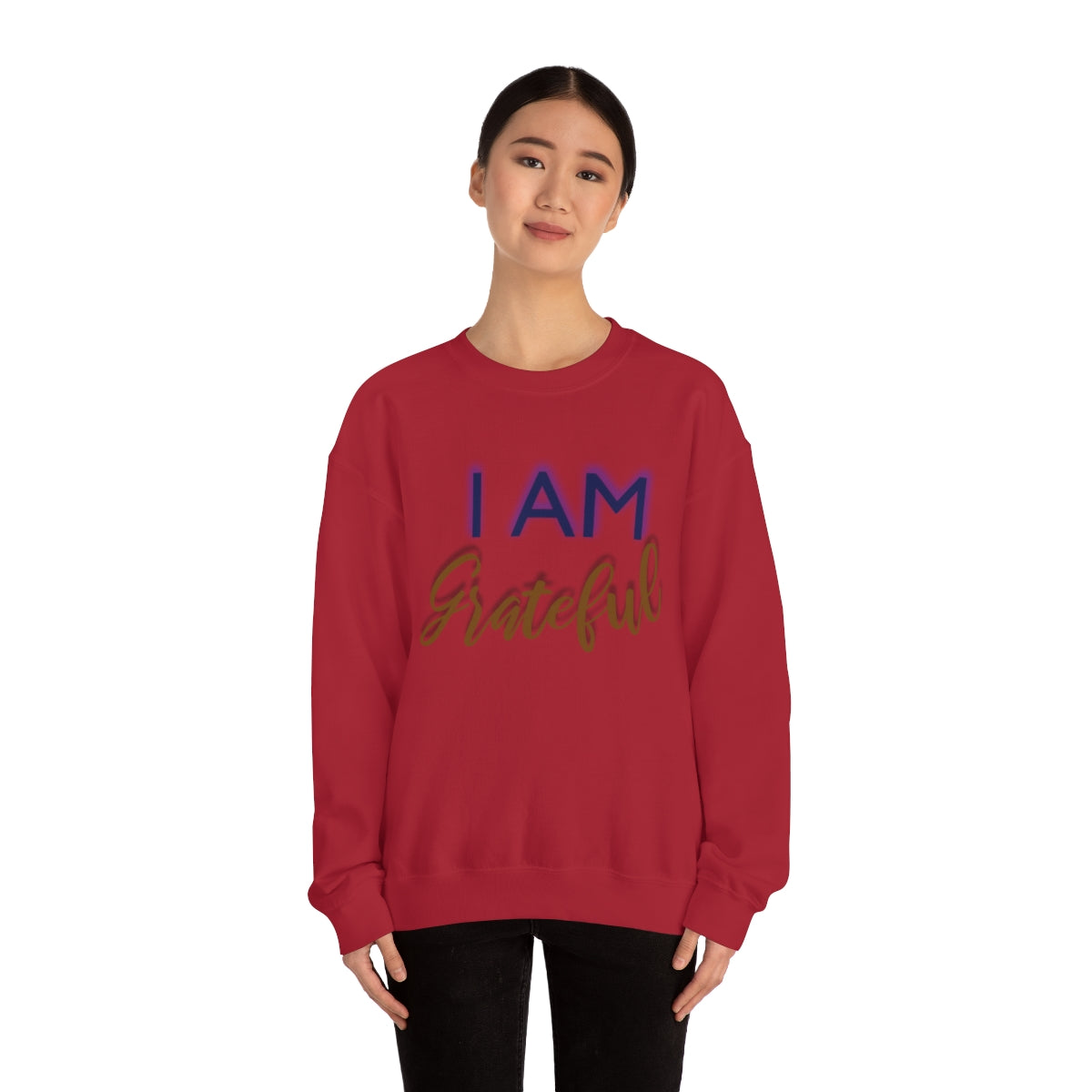 I AM GRATEFUL Unisex Crewneck Sweatshirt