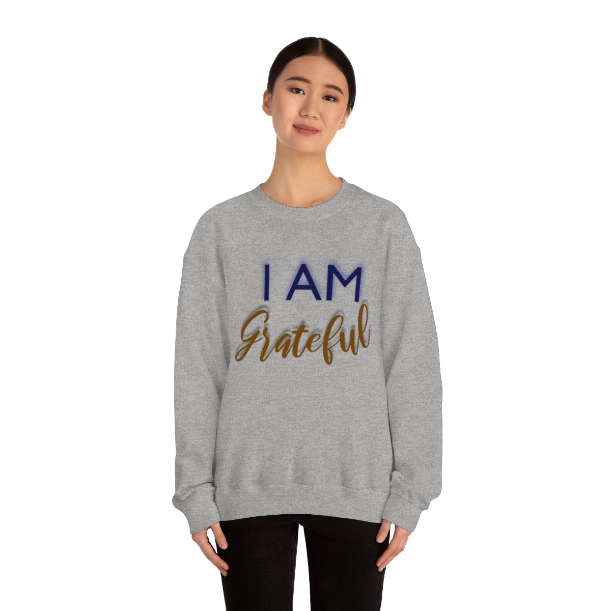 I AM GRATEFUL Unisex Crewneck Sweatshirt