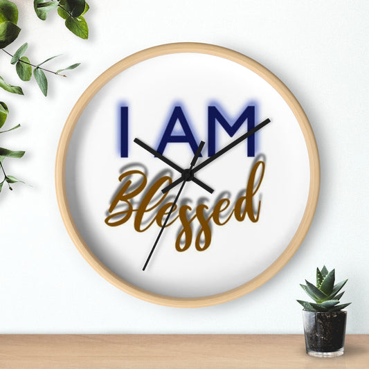 I AM BLESSED Wall clock