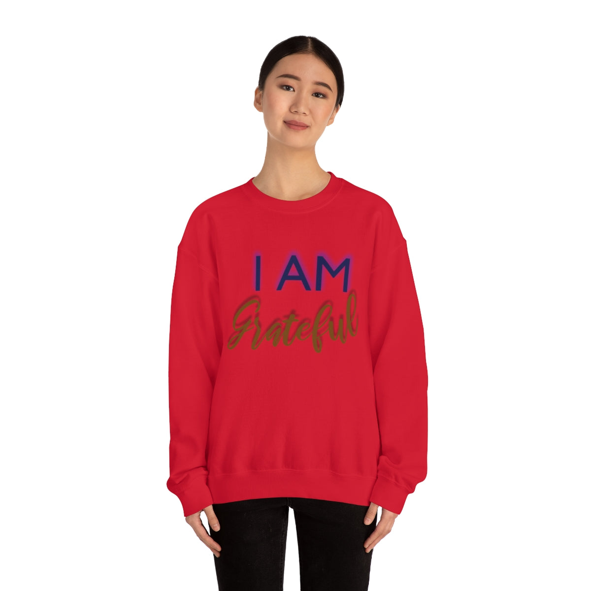 I AM GRATEFUL Unisex Crewneck Sweatshirt