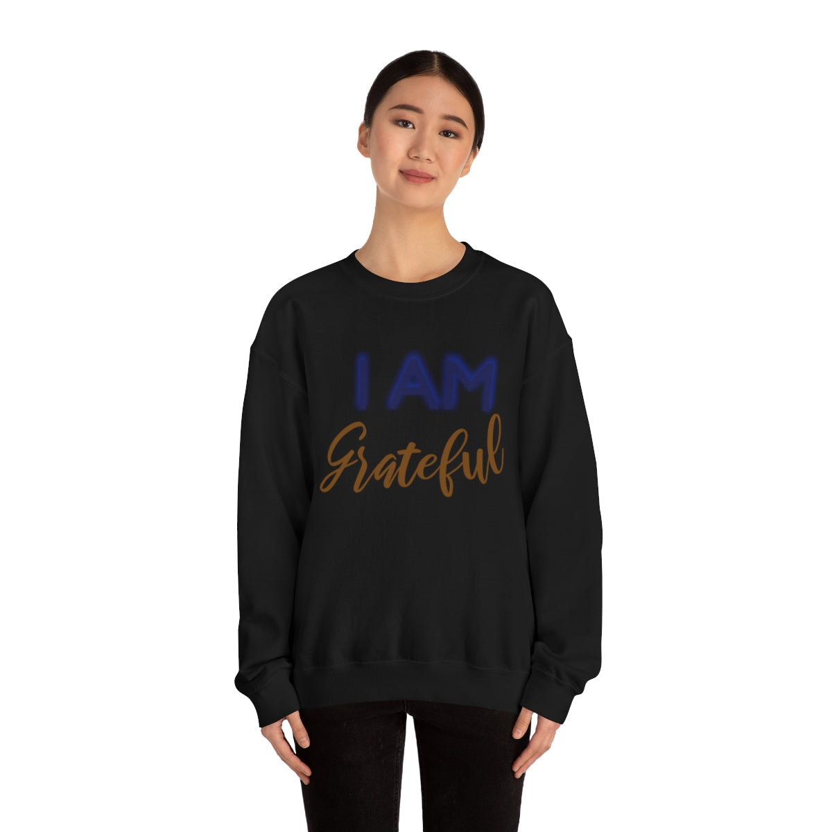 I AM GRATEFUL Unisex Crewneck Sweatshirt