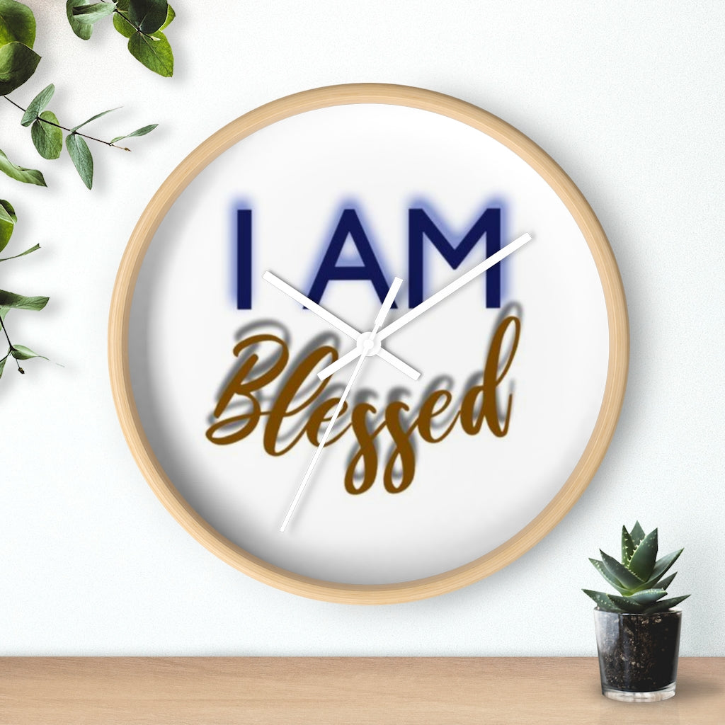 I AM BLESSED Wall clock