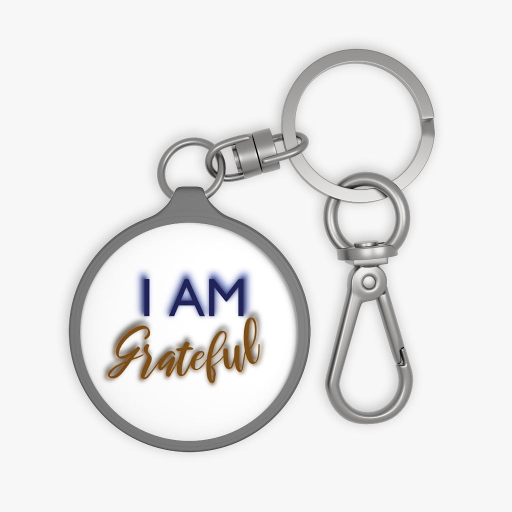 I AM GRATEFUL Keyring Tag