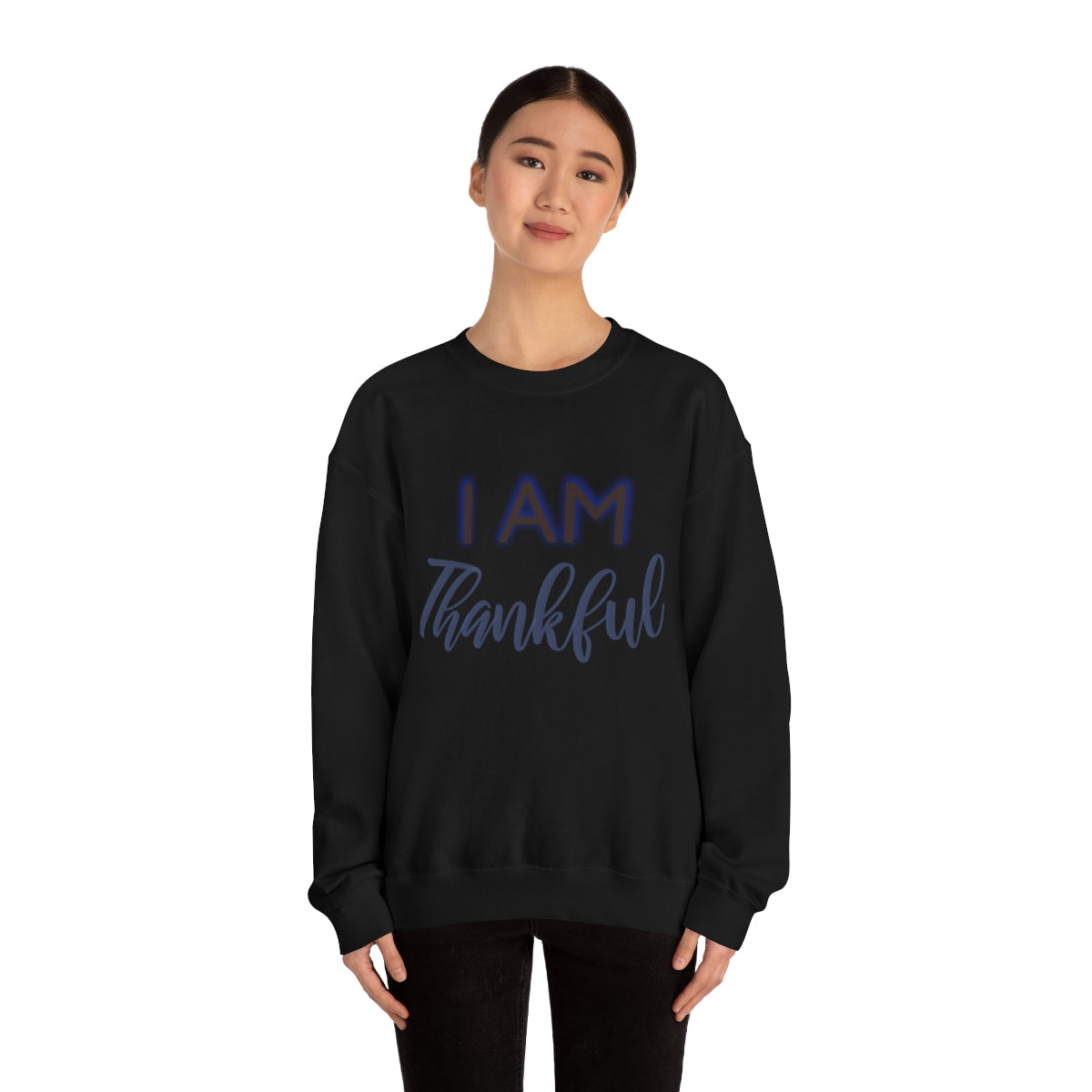 I AM THANKFUL Unisex Crewneck Sweatshirt