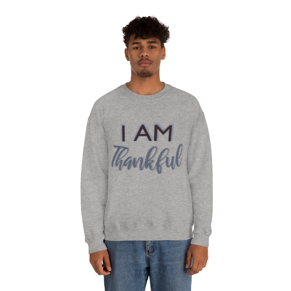 I AM THANKFUL Unisex Crewneck Sweatshirt