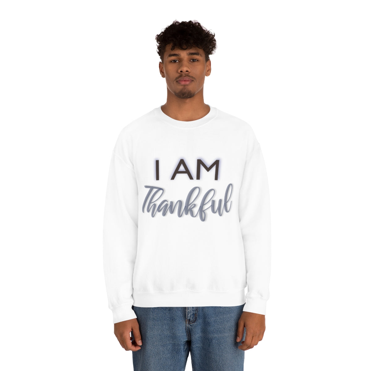 I AM THANKFUL Unisex Crewneck Sweatshirt