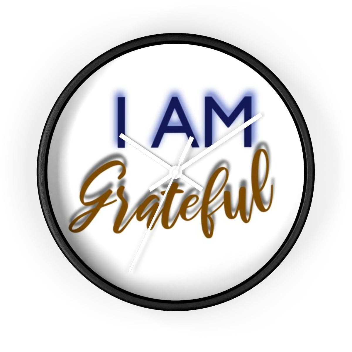 I AM GRATEFUL Wall clock