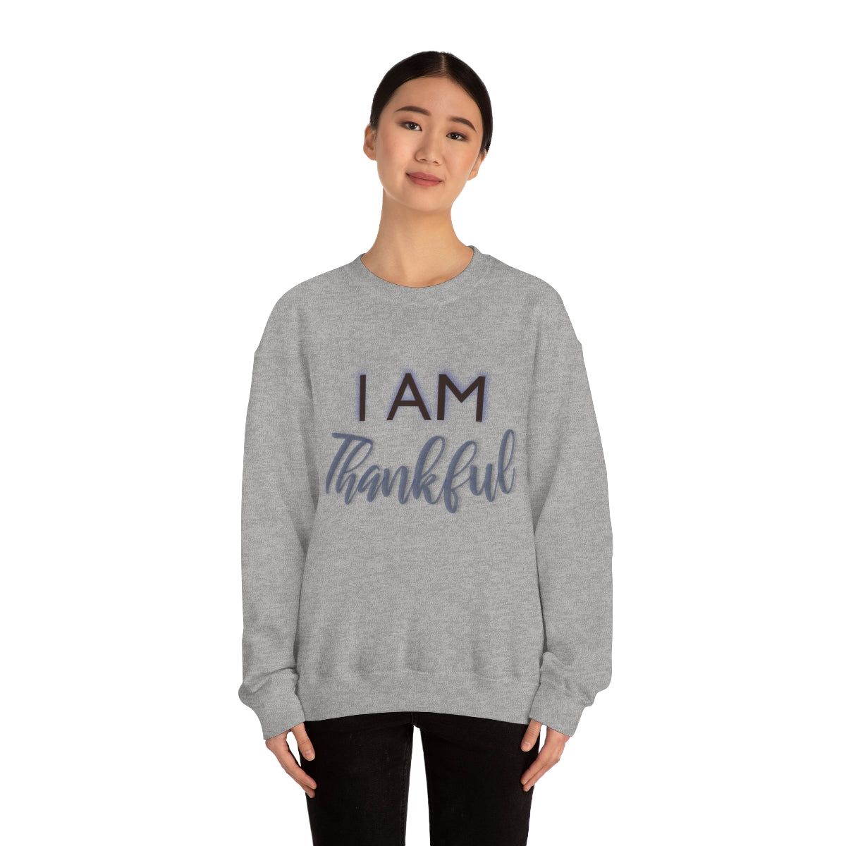 I AM THANKFUL Unisex Crewneck Sweatshirt