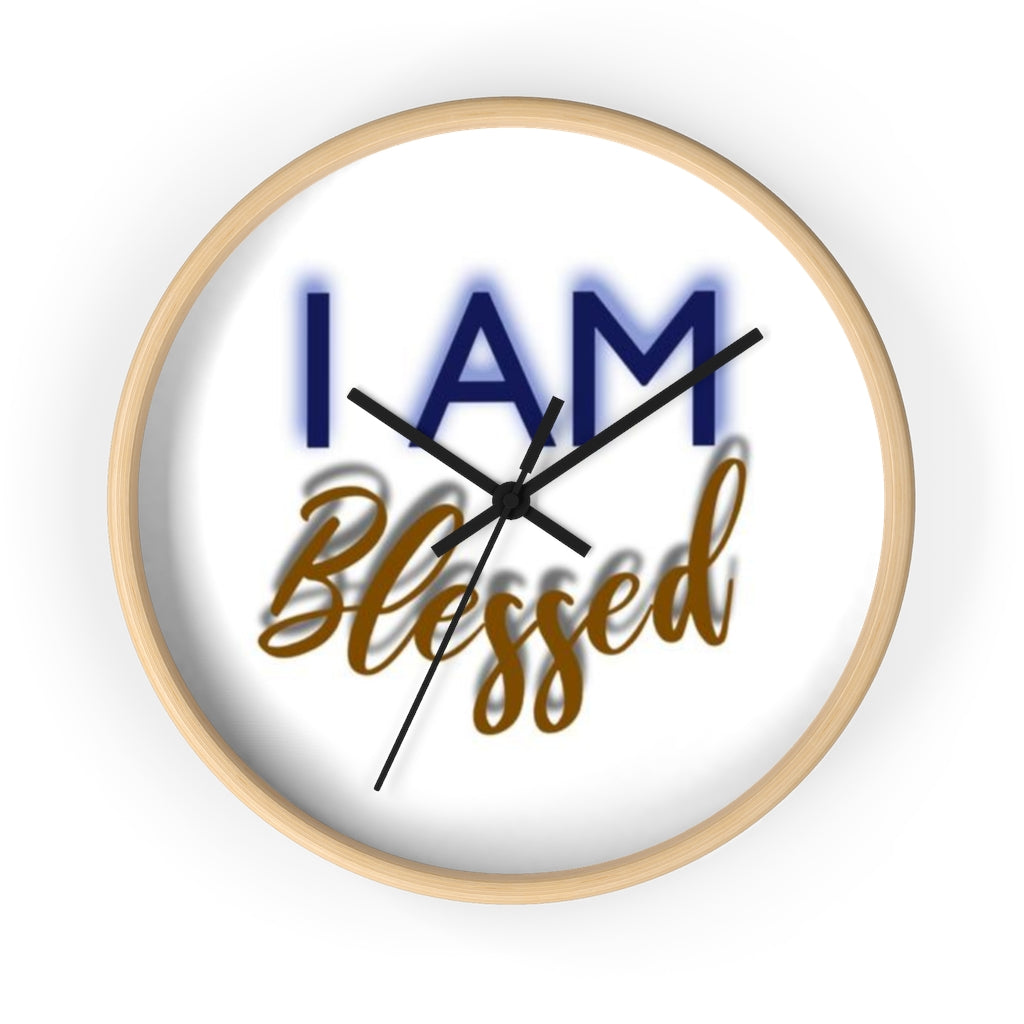 I AM BLESSED Wall clock