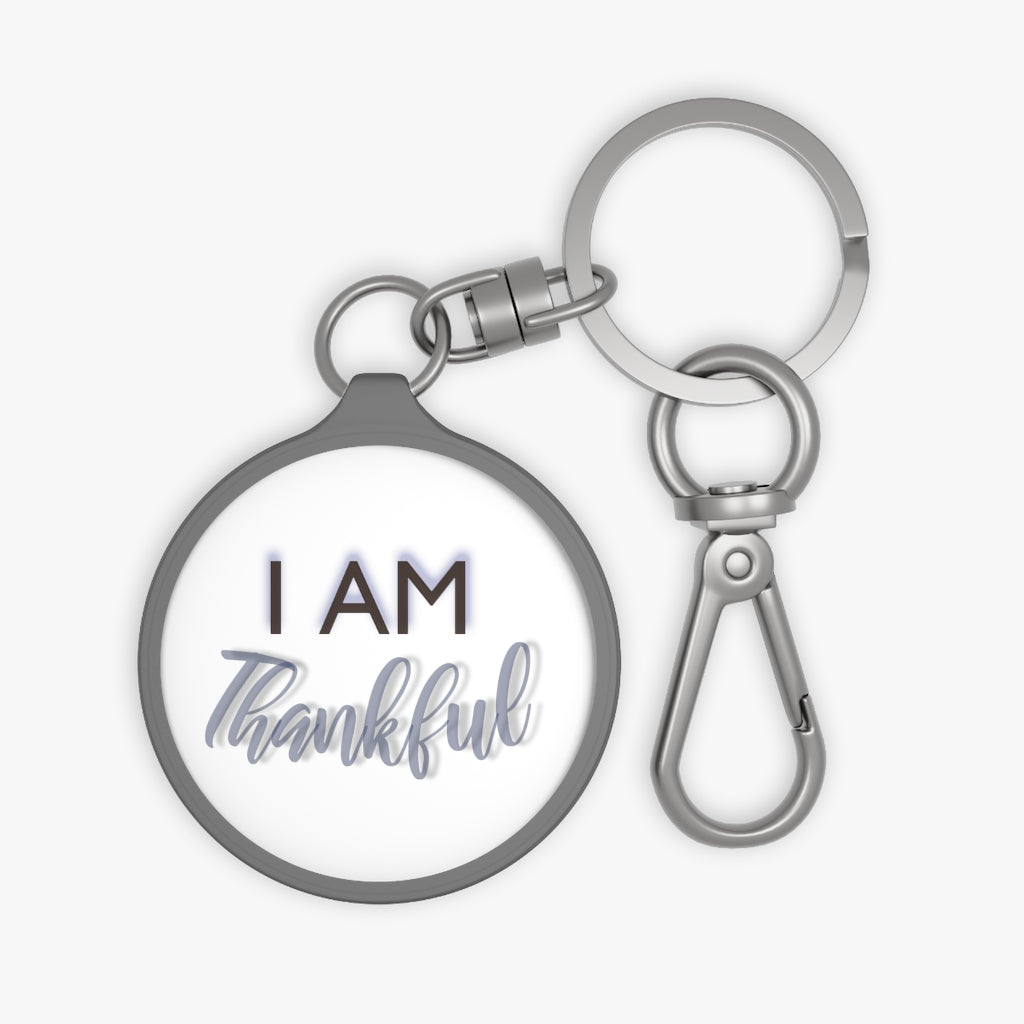 I AM THANKFUL Keyring Tag