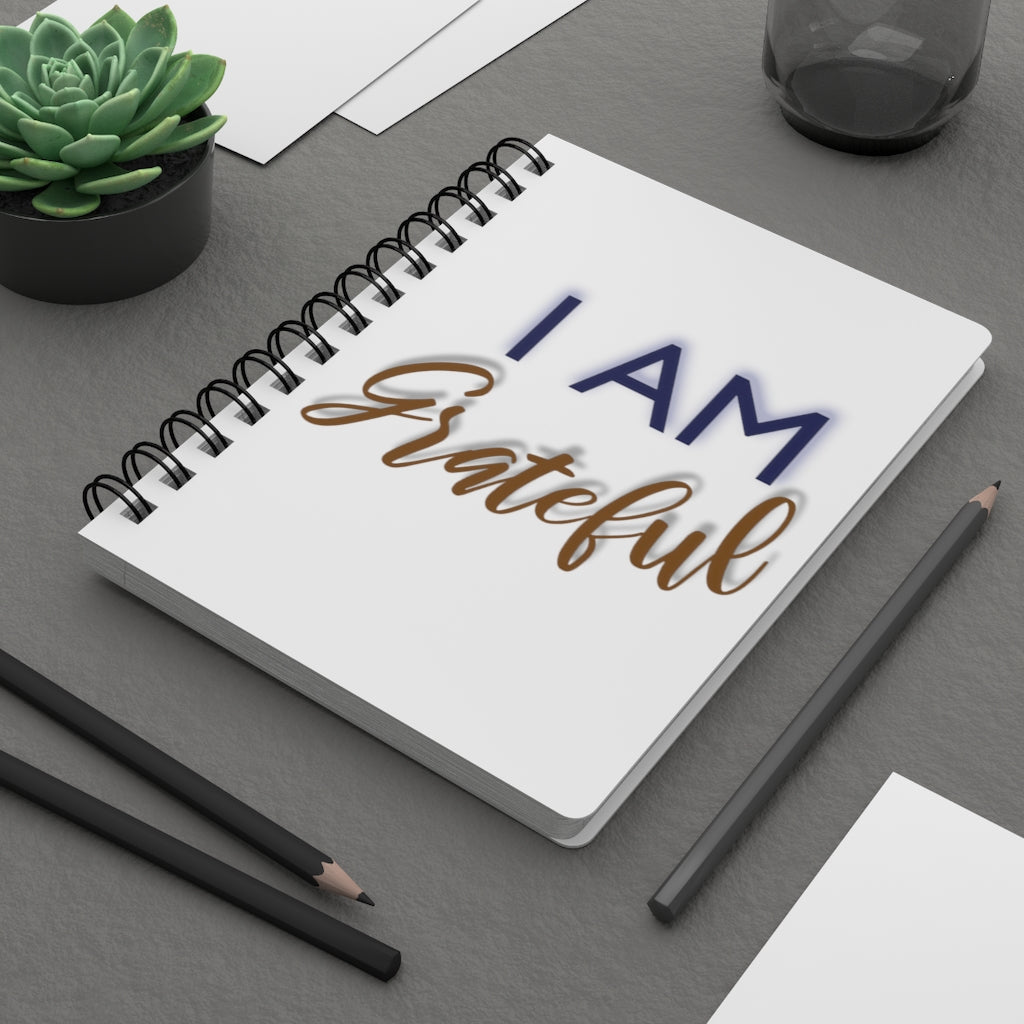 I AM GRATEFUL Spiral Bound Journal