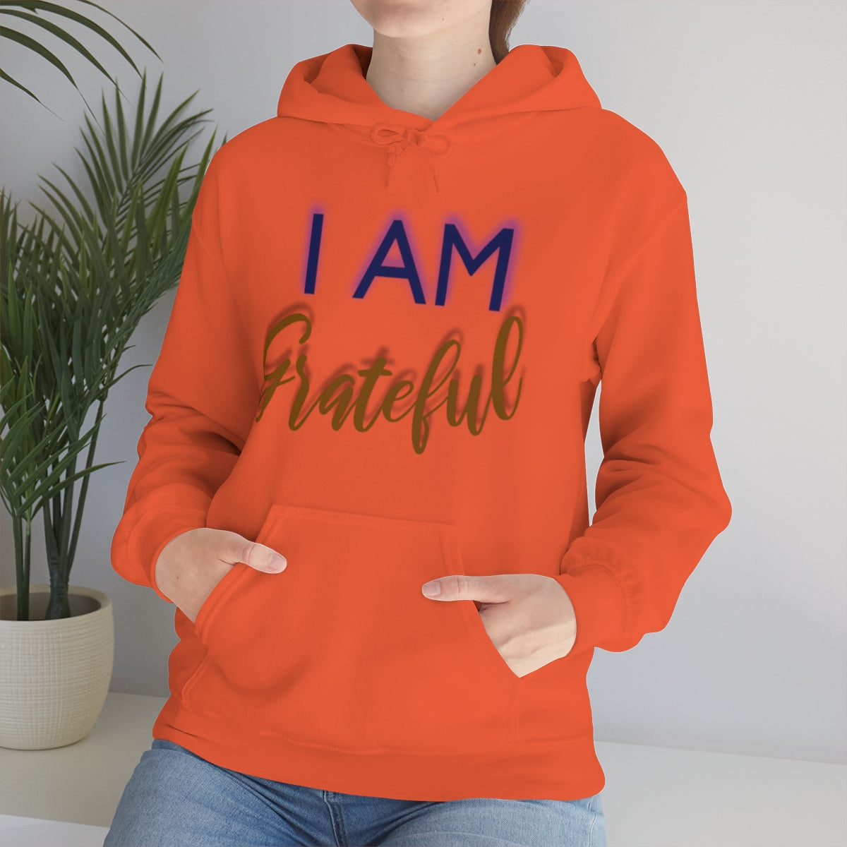 I AM GRATEFUL Unisex Hooded Sweatshirt