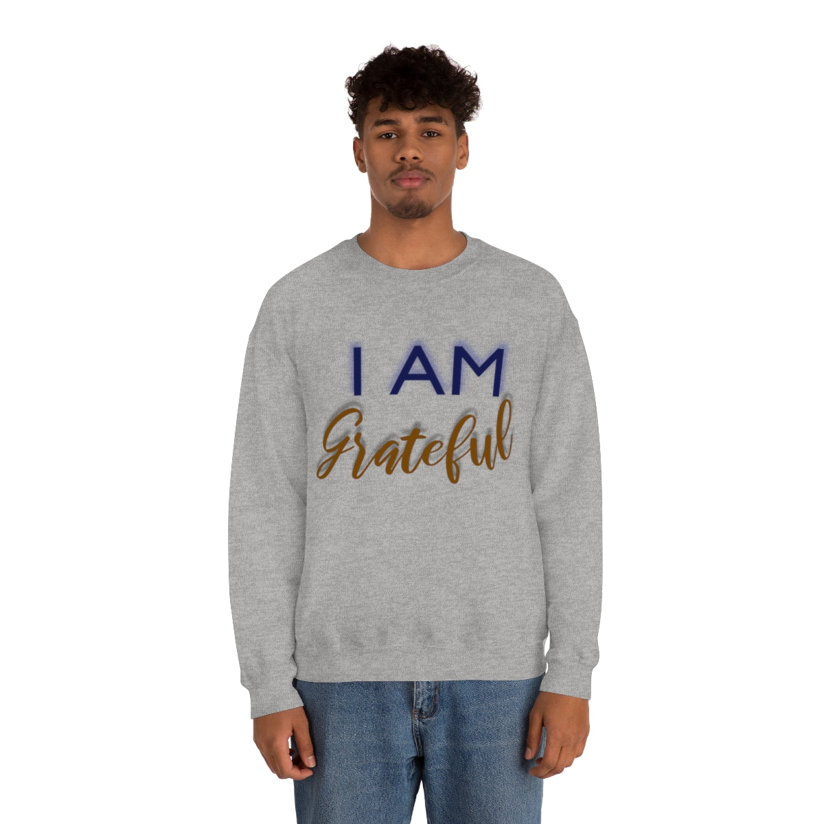 I AM GRATEFUL Unisex Crewneck Sweatshirt