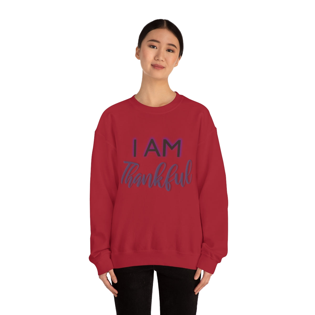 I AM THANKFUL Unisex Crewneck Sweatshirt