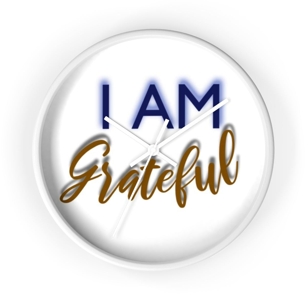 I AM GRATEFUL Wall clock