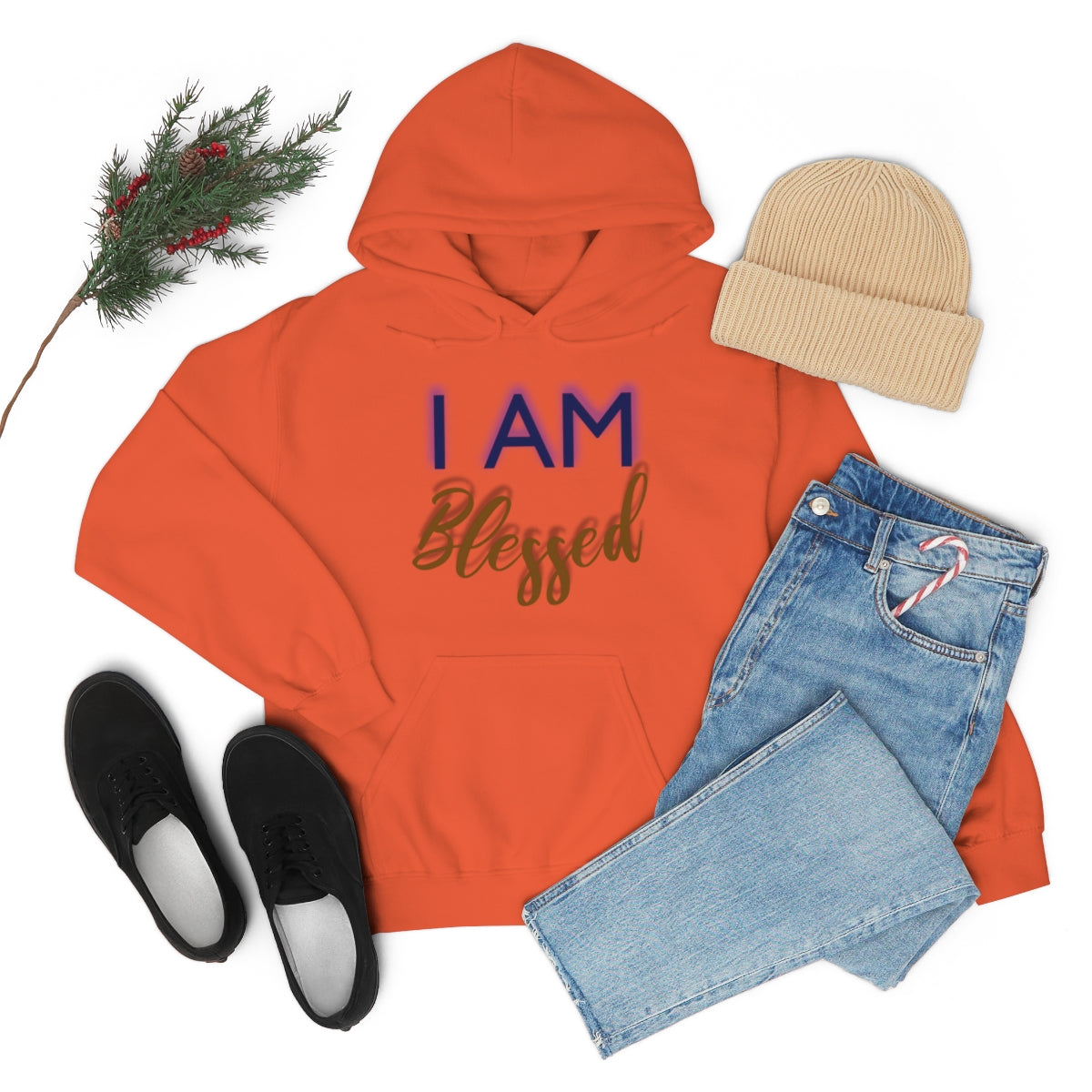 I AM BLESSED Unisex Hooded Sweatshirt