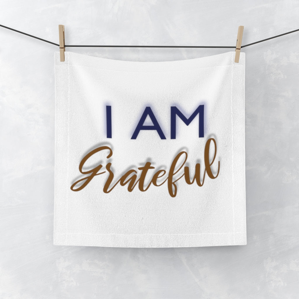 I AM GRATEFUL Face Towel