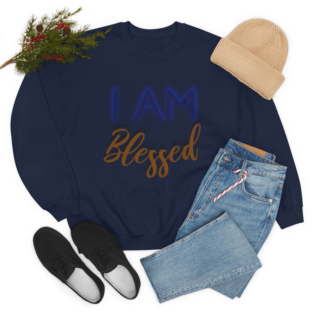 I AM BLESSED Unisex Crewneck Sweatshirt