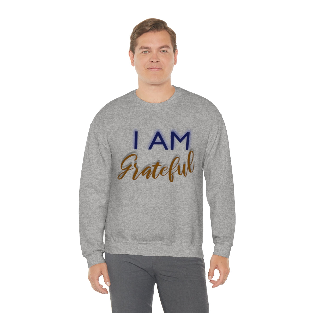 I AM GRATEFUL Unisex Crewneck Sweatshirt